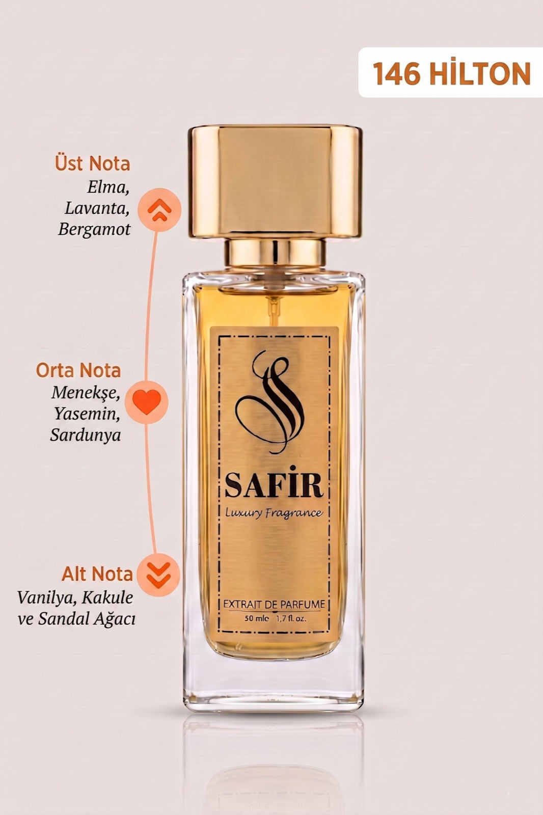 Safir Hilton Extrait de Parfum 50 ml | Layton Muadili Erkek Parfüm