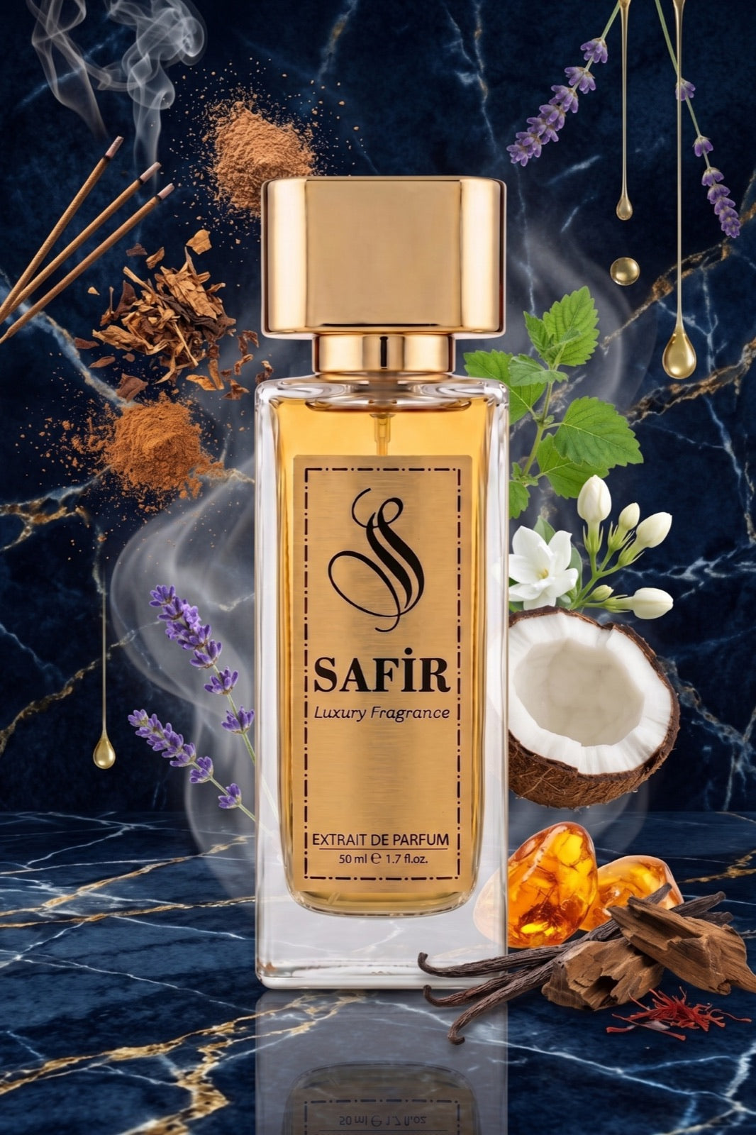 Safir Damascus Extrait de Parfum 50 ml | Red Tobacco Muadili Erkek Parfüm