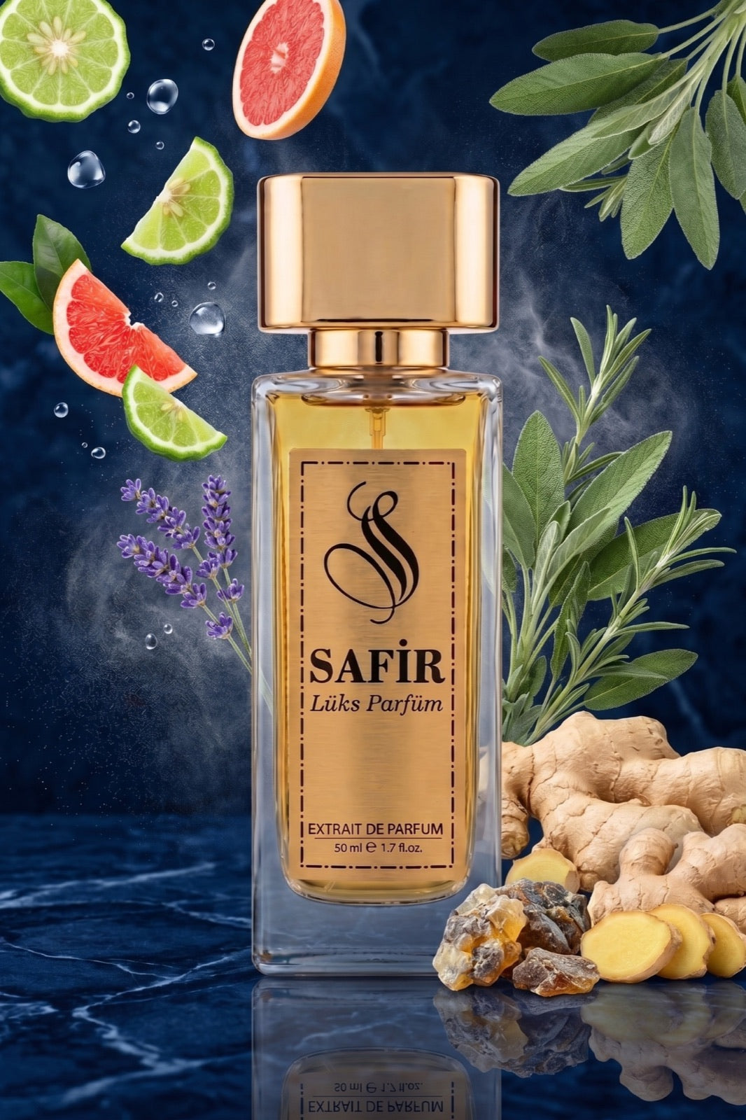 Safir Sophia Extrait de Parfum 50 ml | L'Immensité Muadili Erkek Parfüm