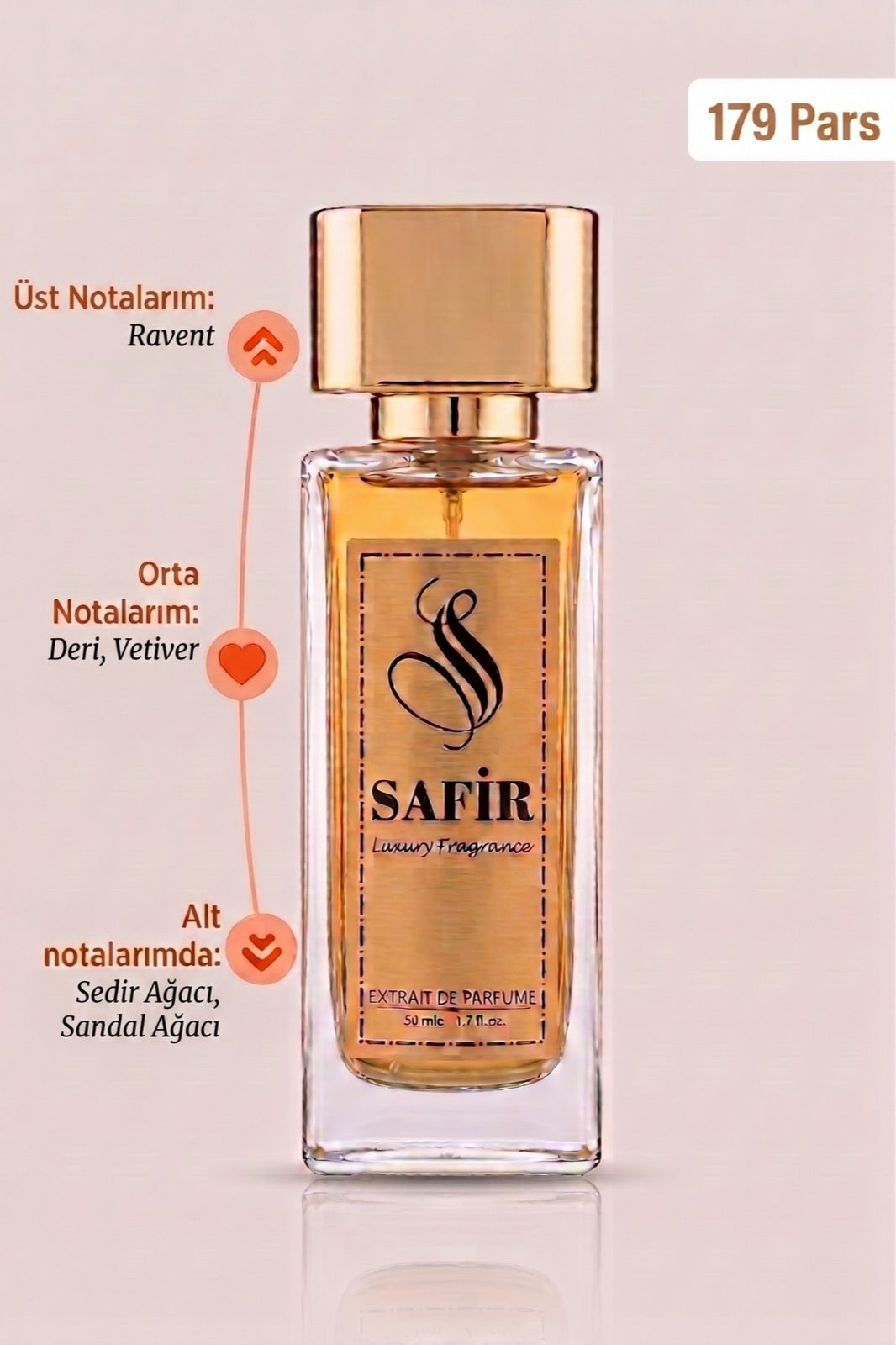Safir Pars Extrait de Parfum 50 ml | Encelade Muadili Kadın Erkek Parfüm