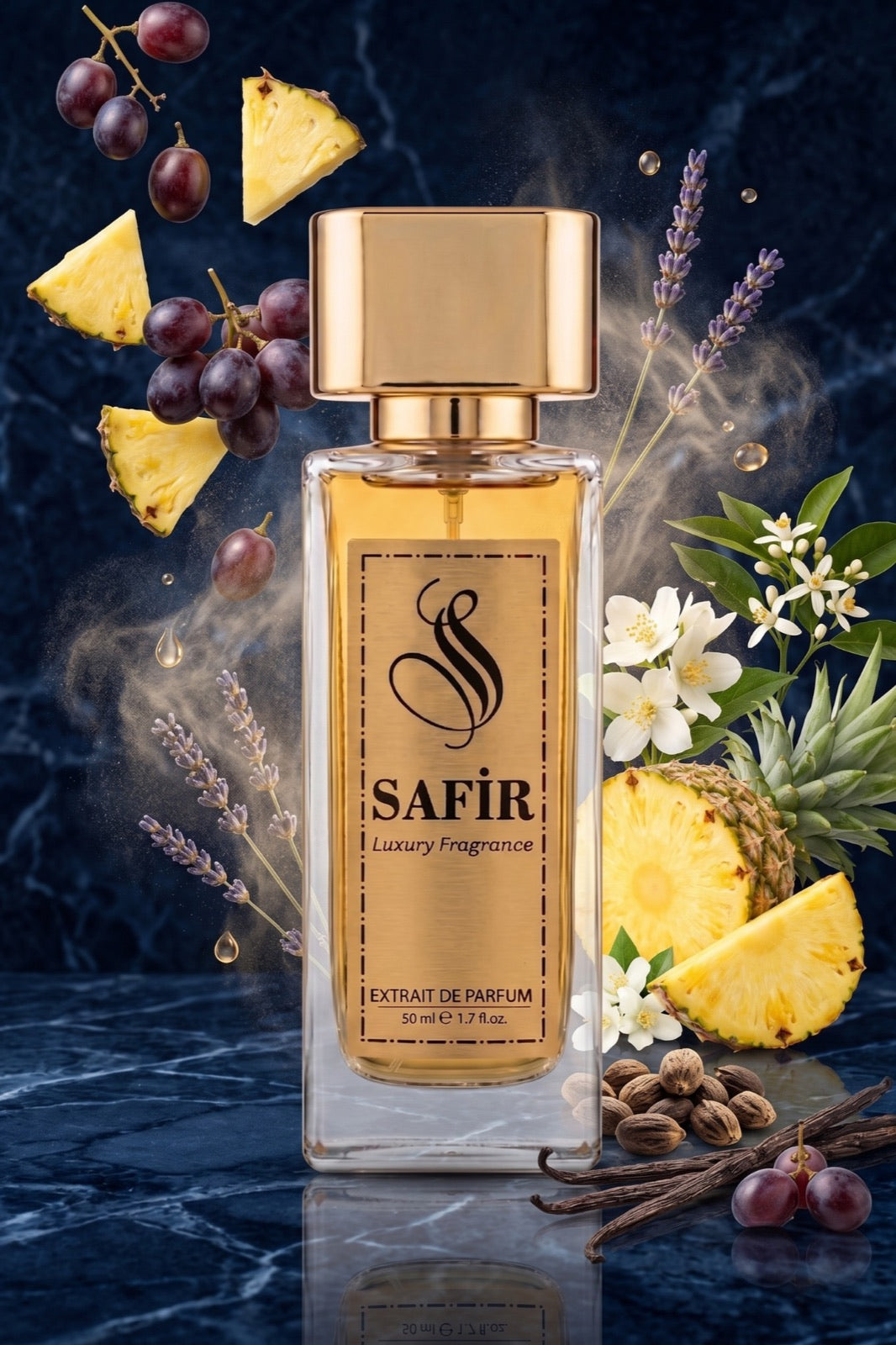 Safir Nüans Extrait de Parfum 50 ml | Karagöz Muadili Kadın Erkek Parfüm