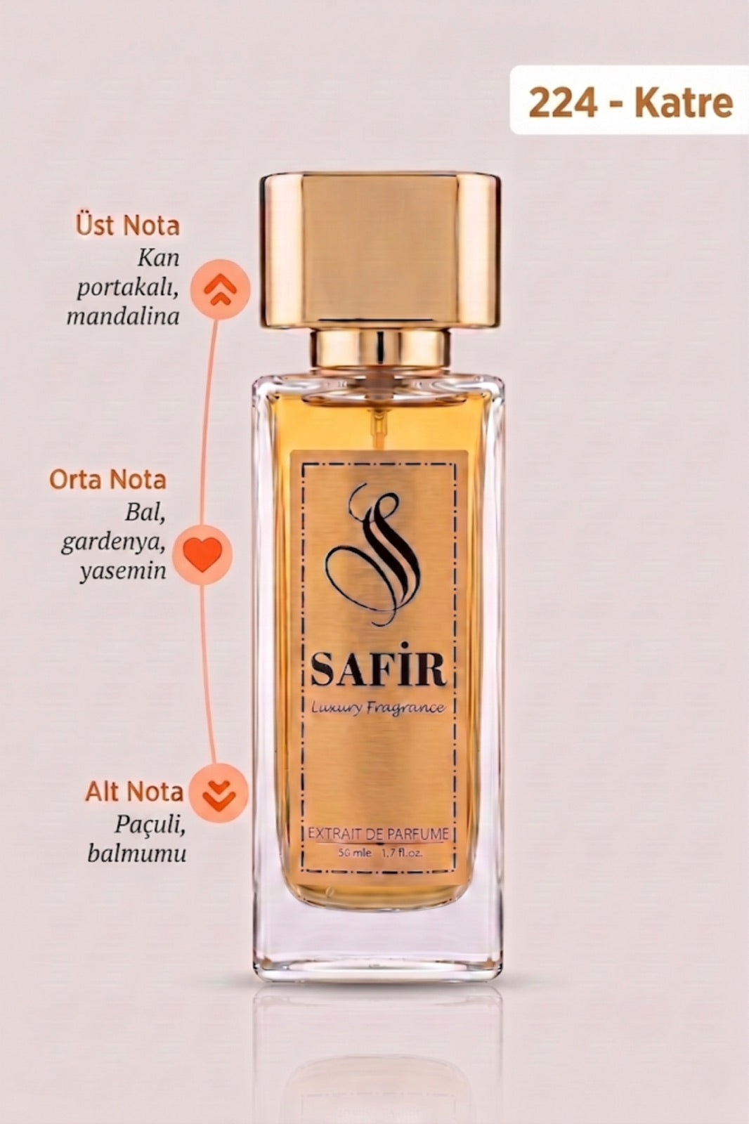 Safir Katre Extrait de Parfum 50 ml | Scandal Muadili Kadın Parfüm