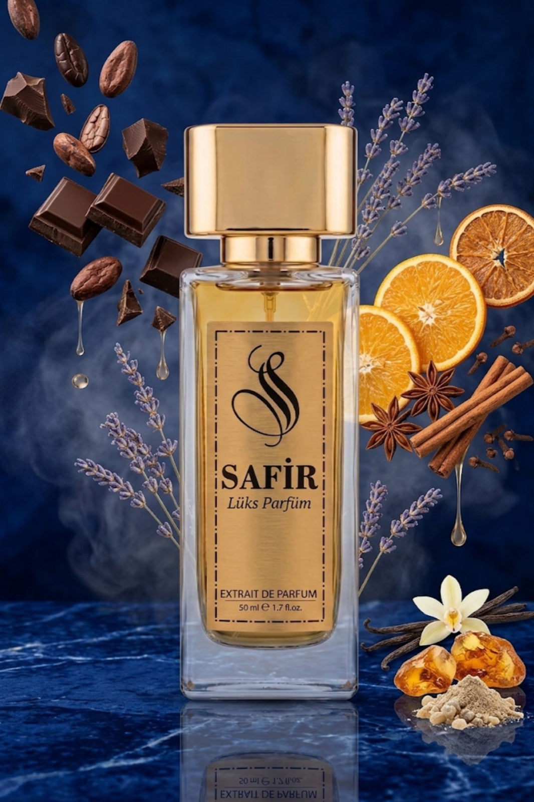 Safir Golden Extrait de Parfum 50 ml | 1 Million Muadili Erkek Parfüm