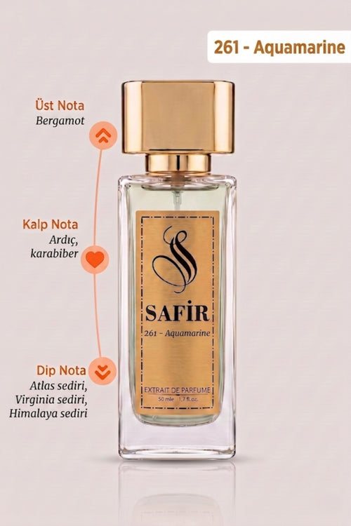 Safir Aquamarine Extrait de Parfum 50 ml | Aqva Muadili Erkek Parfüm