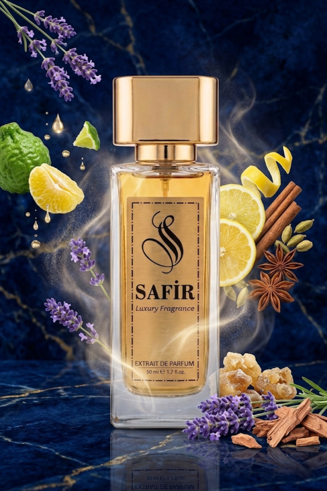 Safir Style Extrait de Parfum 50 ml | Wanted Muadili Erkek Parfüm