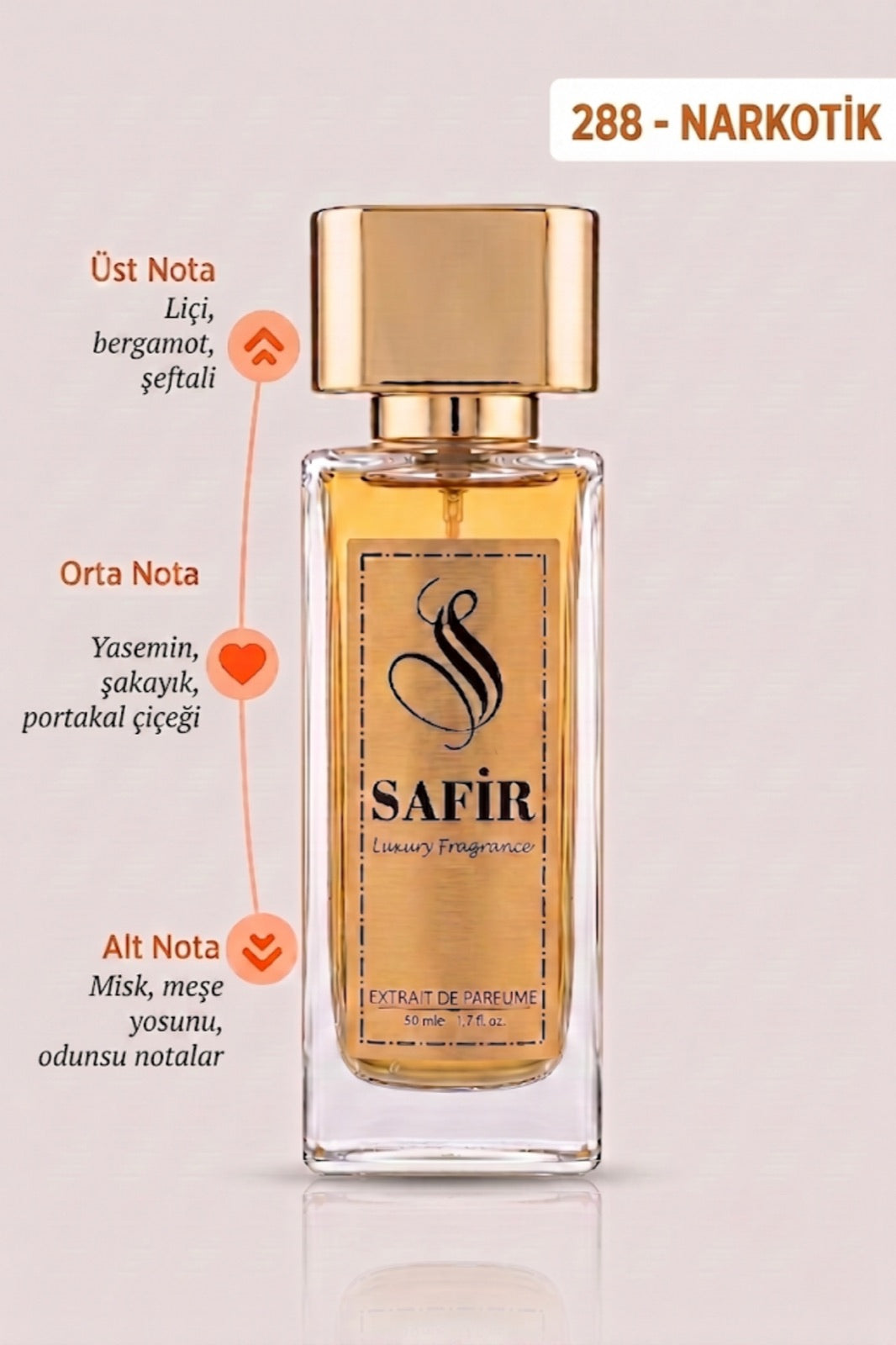 Safir Narkotik Extrait de Parfum 50 ml | La Nuit de L'Homme Muadili Erkek Parfüm
